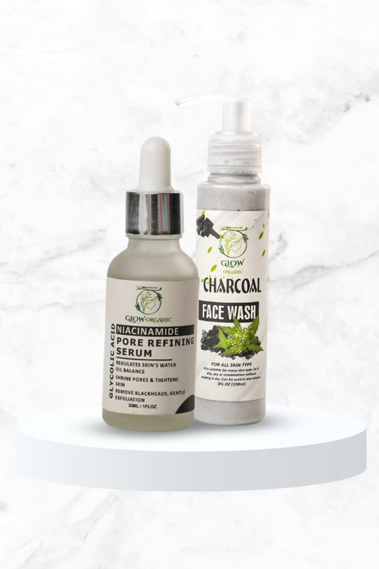 Niacinamide serum & charcoal facewash